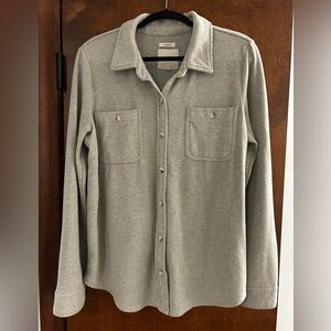 Thread & Supply Soft Pale Green Long Sleeve Collared Shirt